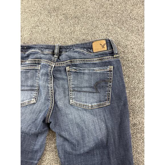 American Eagle Jegging Jeans Super Stretch Women’s Size 4 Faded Wash - Picture 11 of 13